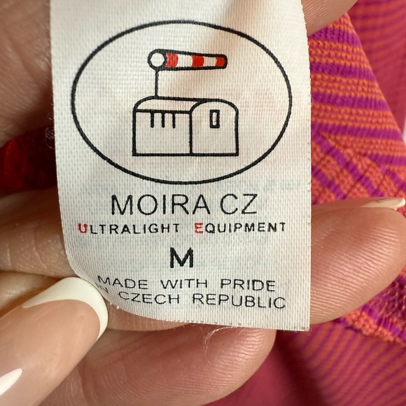 MOIRA CZ Ultalight Equipment Pink &Purple Striped V-Neck Dress Athlete - Picture 5 of 6